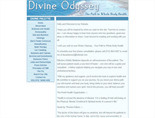 Tablet Screenshot of divineodyssey.com